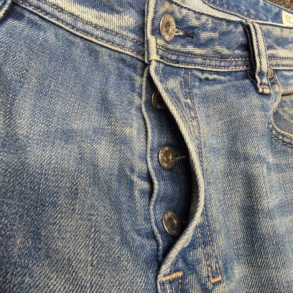 Vintage Diesel Industry Zatiny Jeans Blue Mens 34x32 Bootcut Button Fly Italy
